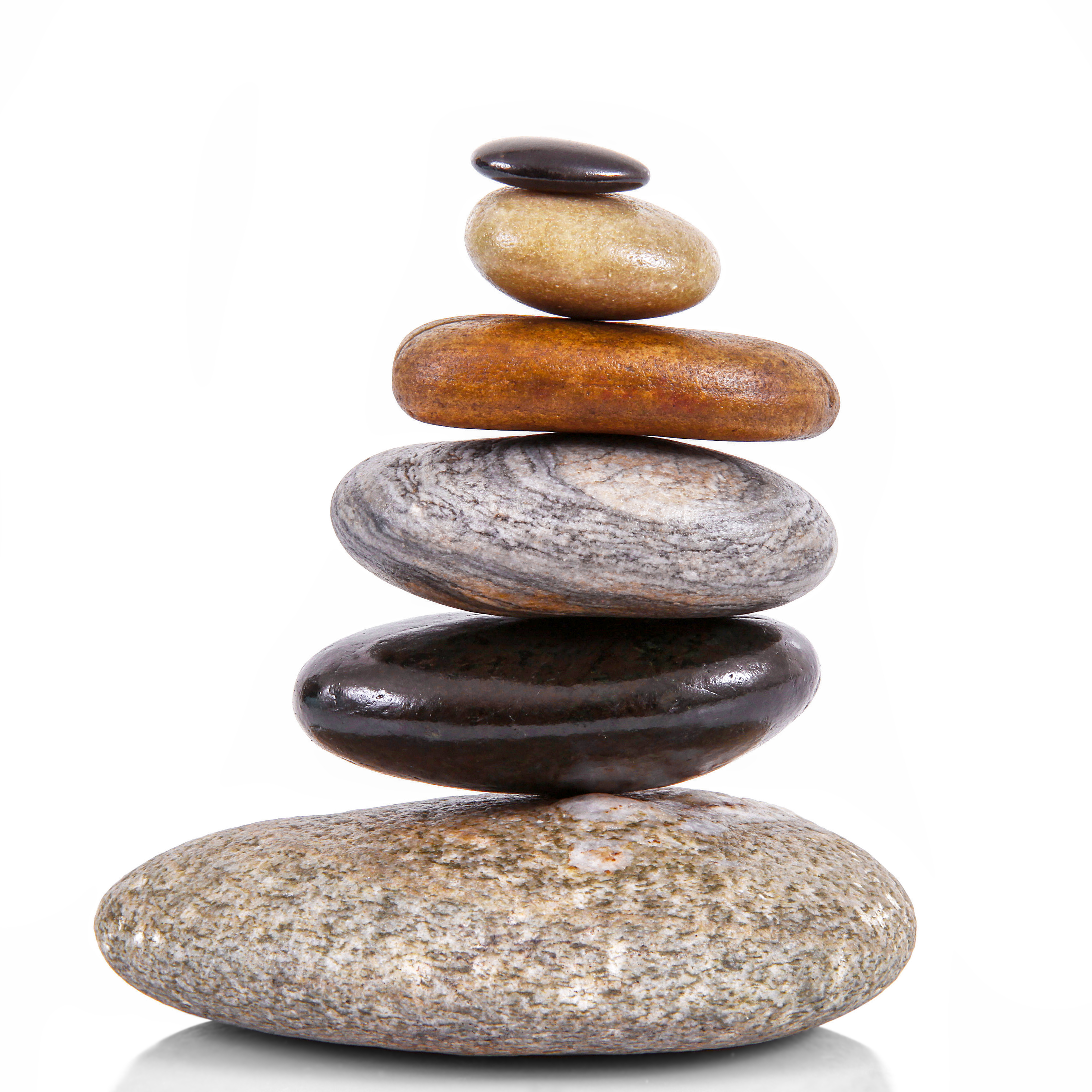 A pile of smooth stones.