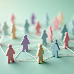 Pastel shades human resource, world wide web concept