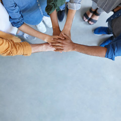 Hands coming together